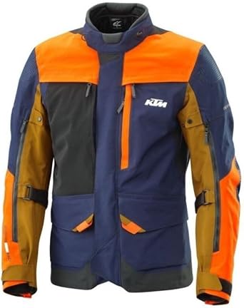 KTM Vast Gore-Tex Orange Navy Waterproof Adventure Touring Jacket