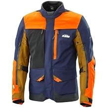 KTM Vast Gore-Tex Orange Navy Waterproof Adventure Touring Jacket