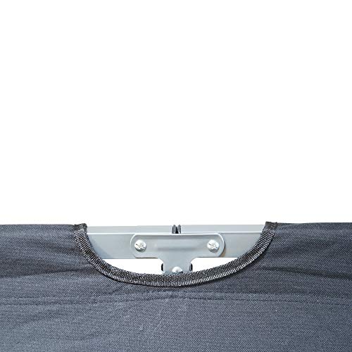 Grafner XL Feldbett mit Transporttasche, belastbar bis 150 kg, bequemes 600D Oxford-Gewebe – in schwarz, Klappbett Gästebett