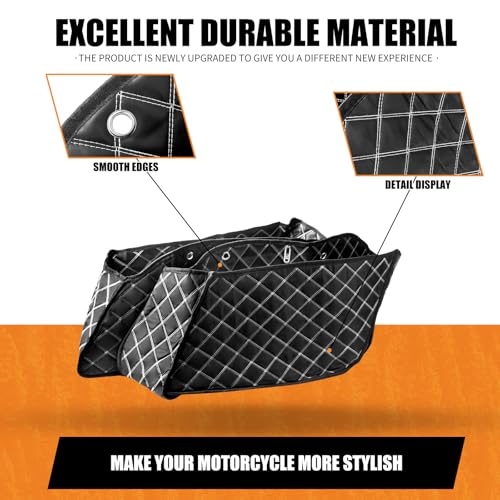 Doublure de moquette pour Indian Roadmaster Chieftain finition fil blanc - 7