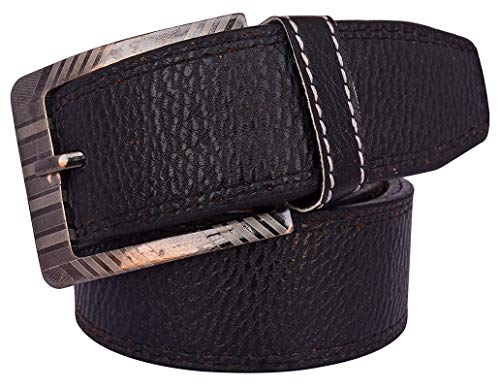 Image of Veteran Men's Black Formal Syntheic Belts Formal /Casual Belt for Men(V-0359vt)