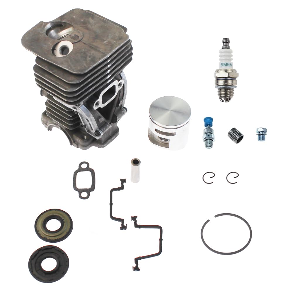 Kit cilindro pistone 44 mm adatto per motosega Husqvarna 445 450 Jonsered CS2245 CS2250 544119802 544119903