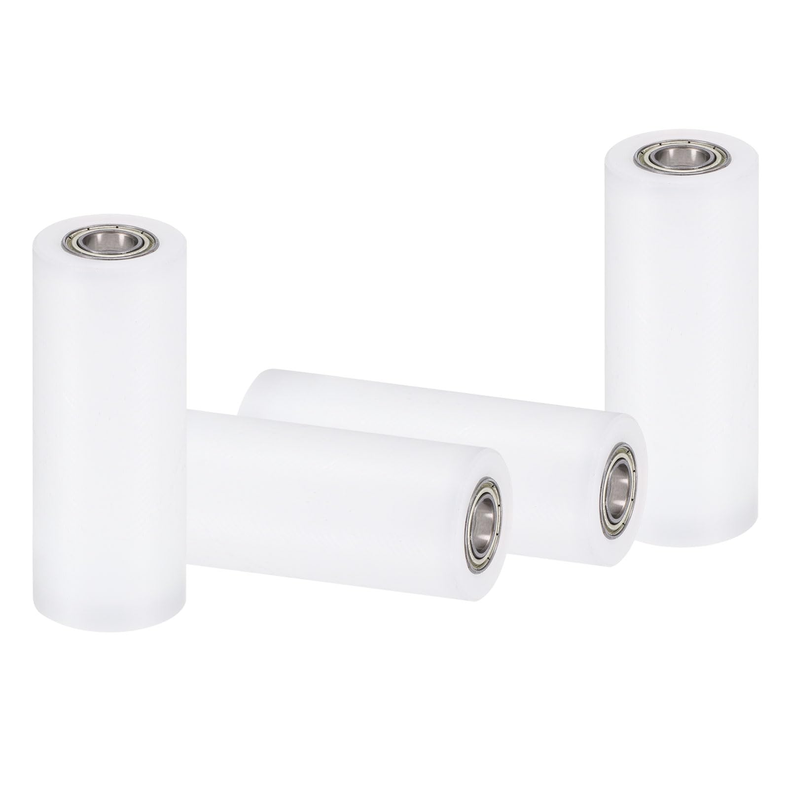 uxcell 2Pcs Nylon Roller Wheel with Bearings, 5/8" Bore x 1-7/8" Width x 4-3/4" Length, CNC Guiding Wheel Flat Belt Idler, Nylon Pulley (White) — Amazon image 13