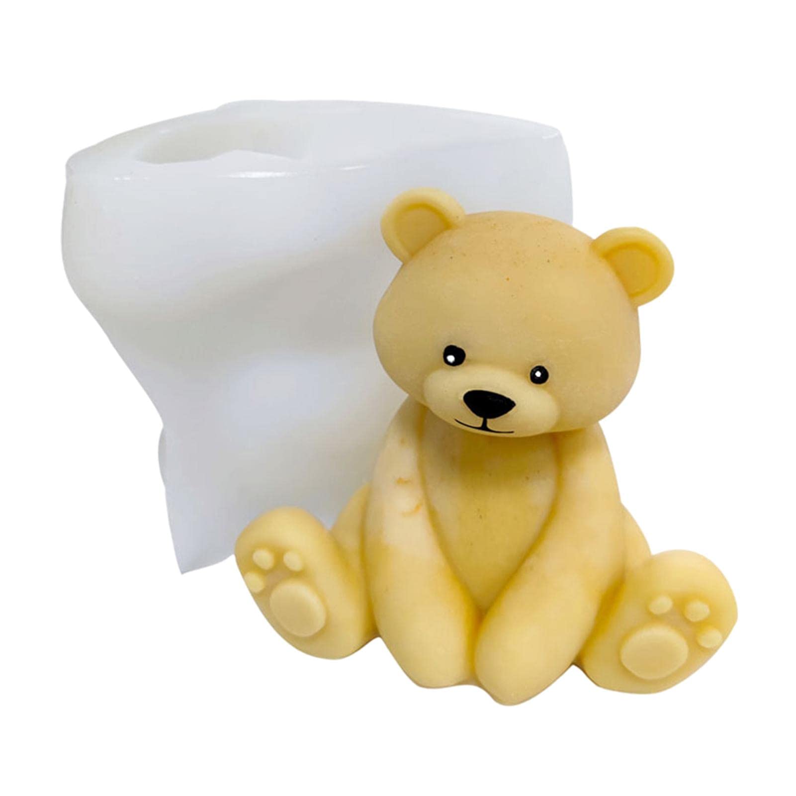 Eastuy Bear Moulds, Silicone Cake Mould Kitchen Baking Molds, Sitting Shape Fondant Mould, Scented Candle Silicone Mold For Making Hot Chocolate, Cake, Jelly