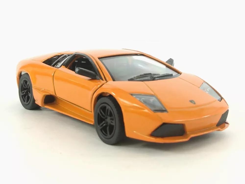 Easy Toys Model Car Compatible with Lamborghini Murcielago. Scale Toy Car with Opening Doors. Car modeling. (LP 640 Orange)