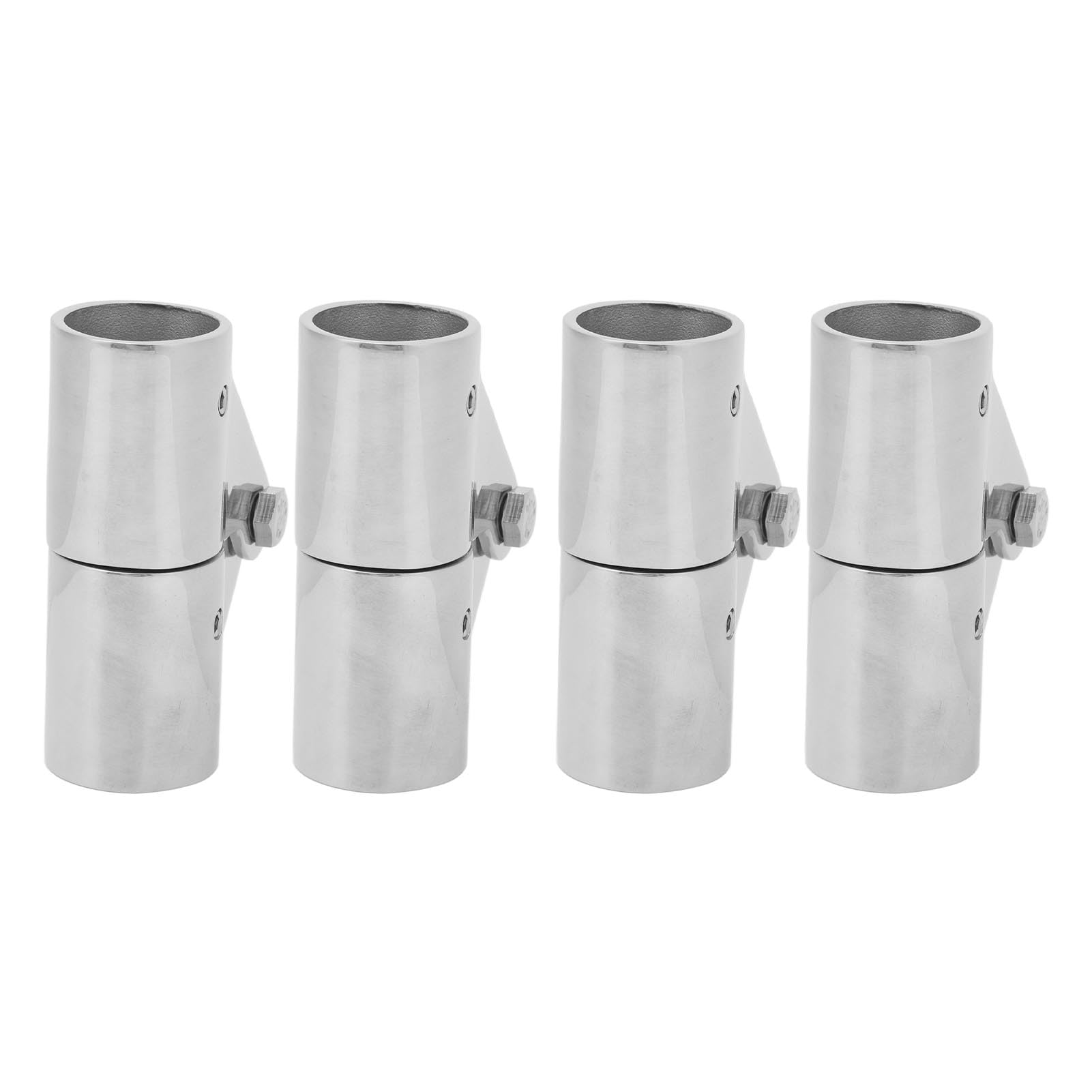 4 Pezzi di connettore Girevole per Tubi da 25 mm in Acciaio Inox, connettore per Tubi di Barche e Yacht marini con Giunto Rotante, Adatto a Yacht gonfiabili e in vetroresina