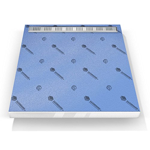 Preisvergleich Produktbild Saxoboard Befliesbares Duschelement mit Rinne 100x120x4 cm