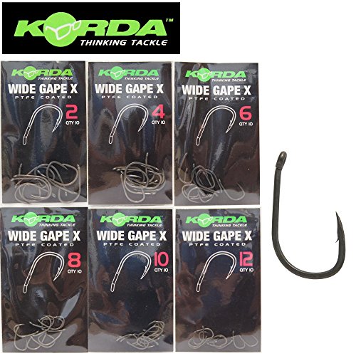 HAMECON KORDA Wide Gape X - 10 pièces Taille 8