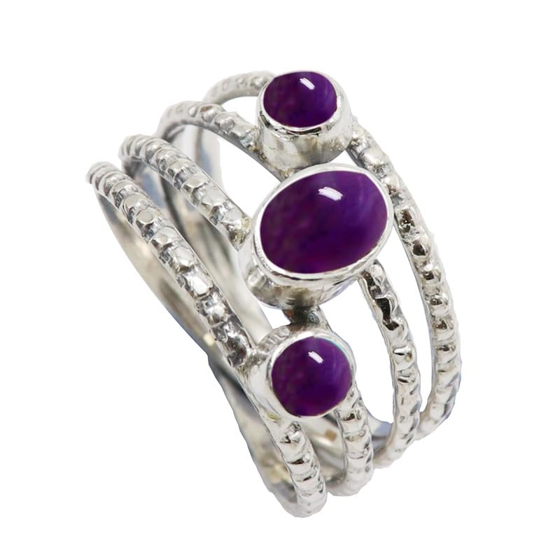 Bague améthyste argent 925 fait main le cadeau idéal pour homme et femme