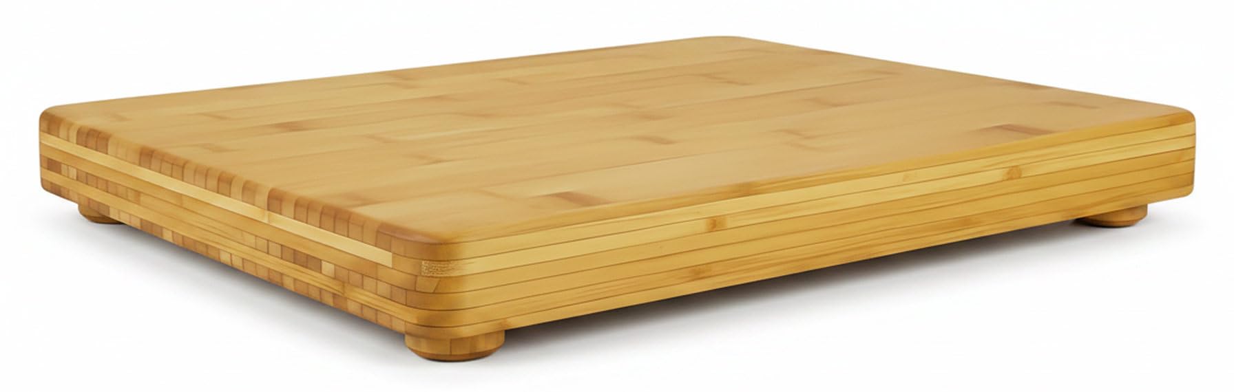 Chef Deluxe, Großes Schneidebrett XL aus nachhaltigem Bambusholz, 60 x 45 x 5 cm, 8.0 kg