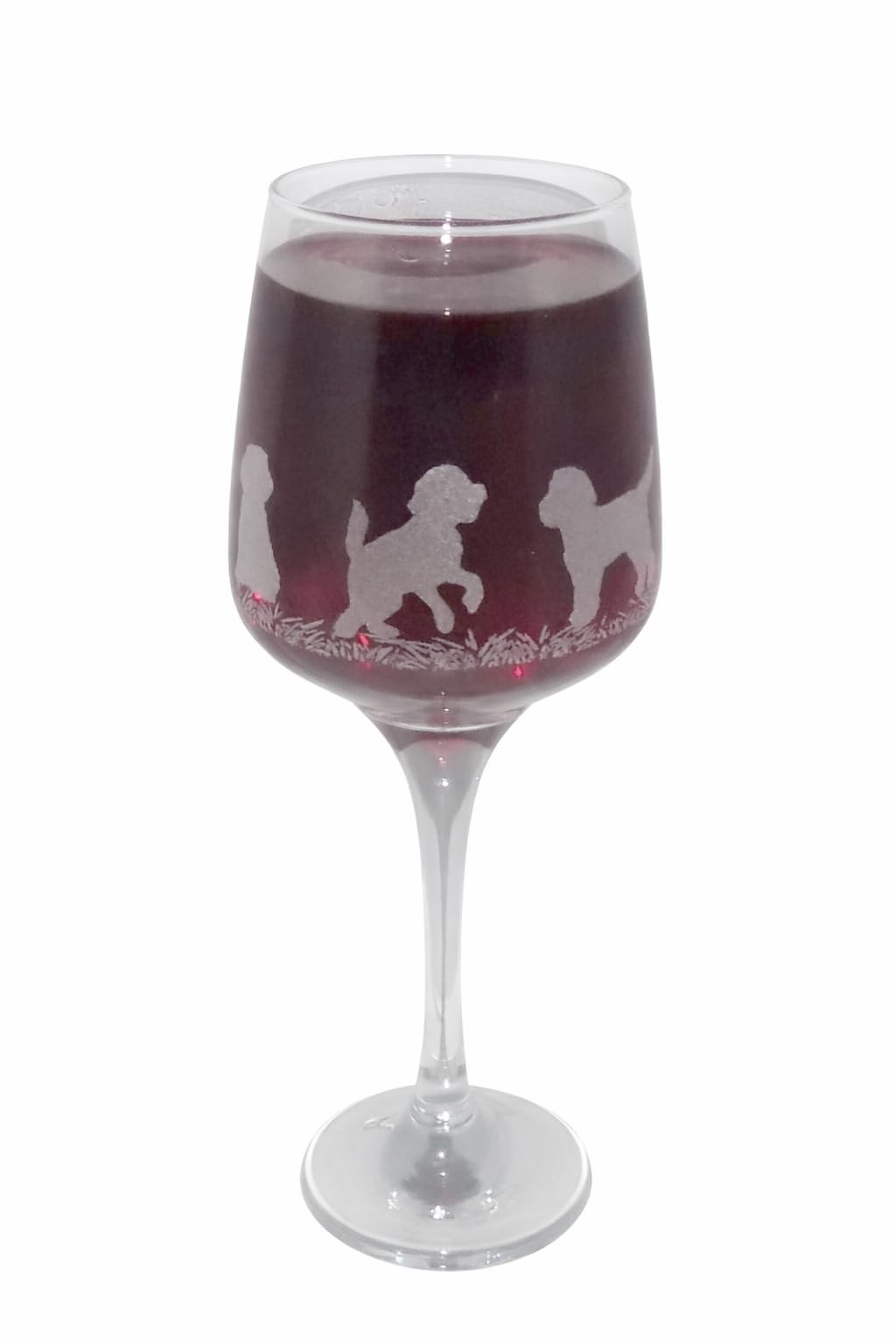 Beautiful 'Cockapoo' Engraved Stemmed Wine Glass - Lovely Cockapoo Owner Gift!