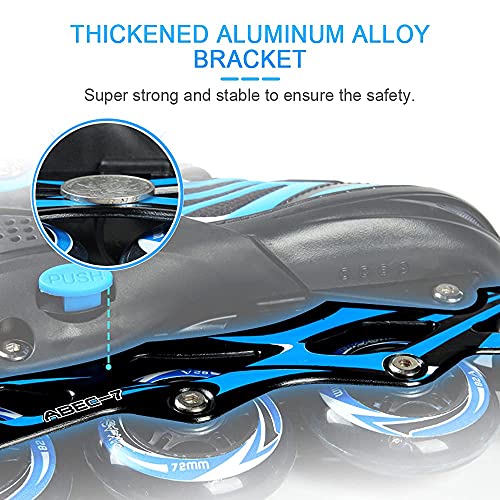 Lixada Inline Skates Kinder Vestellbare Inliner mit beleuchteten PU Rädern Rollschuhe Geschenk für...