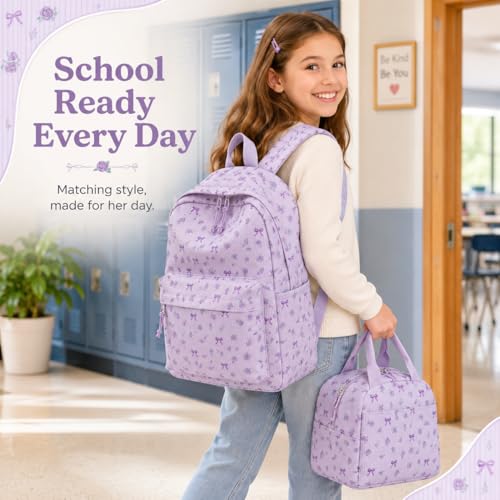Image of BTOOP School Backpack for Teens Large Corduroy Bookbag Lightweight 15.6 inch Laptop Bag for Girls Women Casual High School College