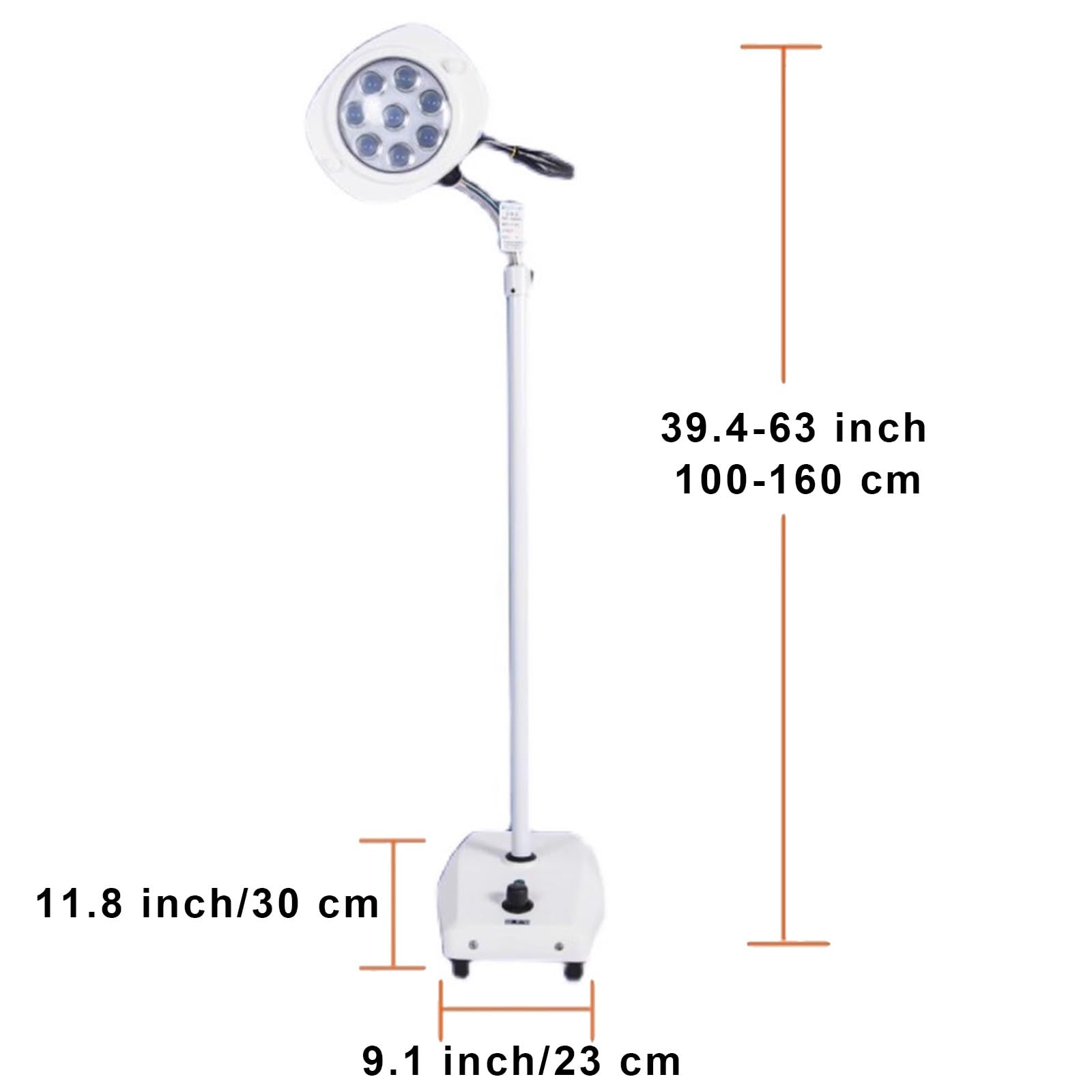Chirurgische LED Untersuchungslampe, Zahnärztliche Operationsleuchte, Medizinische Untersuchungsleuchte, Schattenfreie Lampe mit Enstellbarer Helligkeit