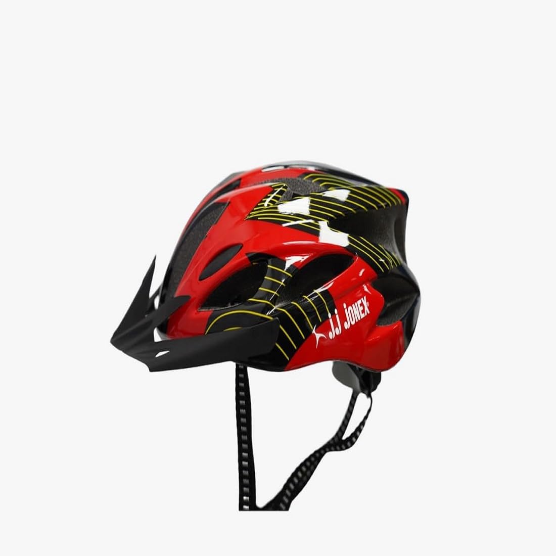 jj jonex multi-sport adjustable helmet with removable visor lightweight cycling, skating & mtb helmet with comfort padding secure fit
