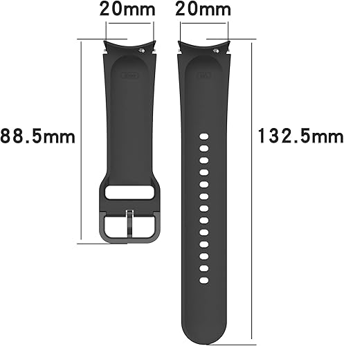 Miniatura 5 de LOKEKE Correa de repuesto para Samsung Galaxy Watch 4 - Correa de silicona de repuesto de 0.787 pulgadas para Samsung Galaxy Watch 4/4 Classic