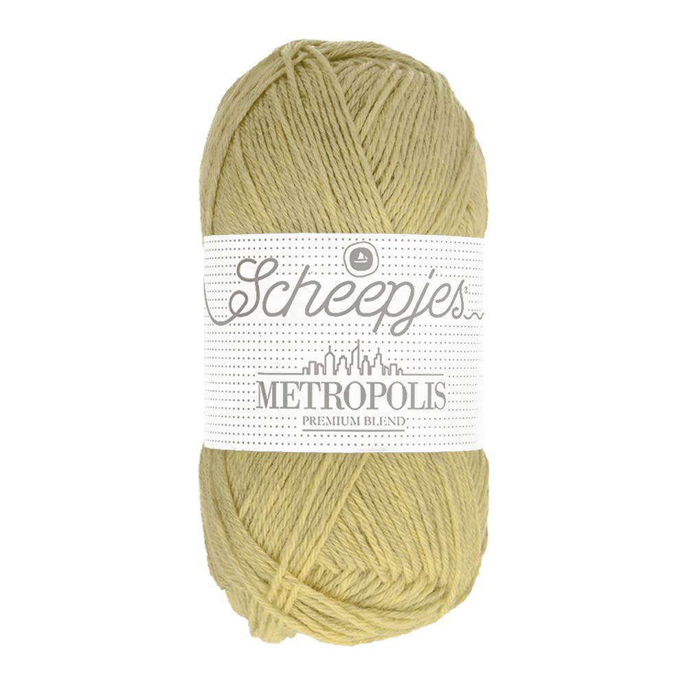 Scheepjes Metropolis 50g - 039 Delhi, Yellow/Ecru Yarn