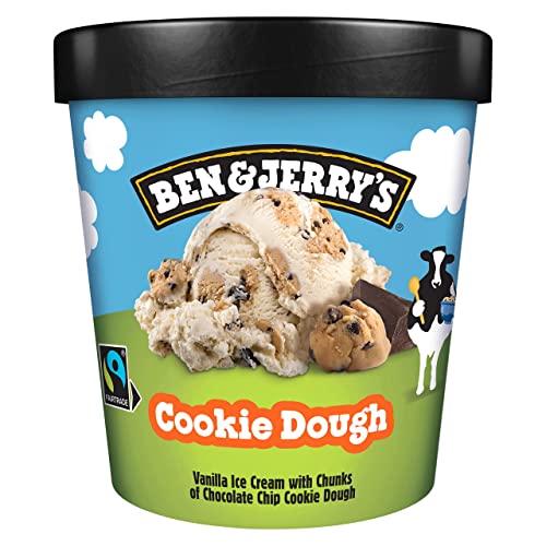 Ben & Jerry's Eiscreme Cookie Dough Dessert für echte Eisgenießer nach Fairtrade-Standards 465 ml 1 Stück