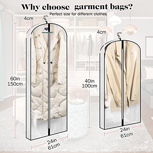 Yiomxhi Copriabiti Antipolvere per Vestiti, 4PCS