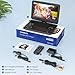 SQQBZZ 12.5” Portable DVD Player with 10.5” Large HD Screen, 4-6 Hours Rechargeable Battery, Dual Speakers, Region Free, Remote Control, Support Multiple Disc Formats Sync TV, USB/SD, Black