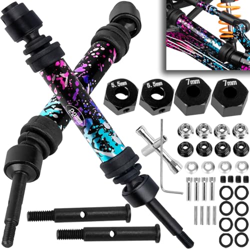 BRCatWPark Drive Shaft Axles Upgrades Part for 1/10 Rustler 2WD VXL Stampede 2WD VXL,Colour