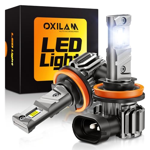 OXILAM Latest H11/H9 LED Bulbs,36,000LM 9X Ultra-Brightness, Real 1:1 Halogen