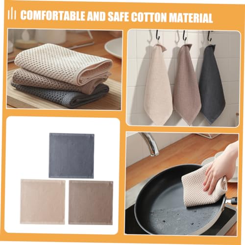 Toalla de cocina de algodón LIFKOME para proteger y secar tus sartenes y cuencos, 3 piezas 8