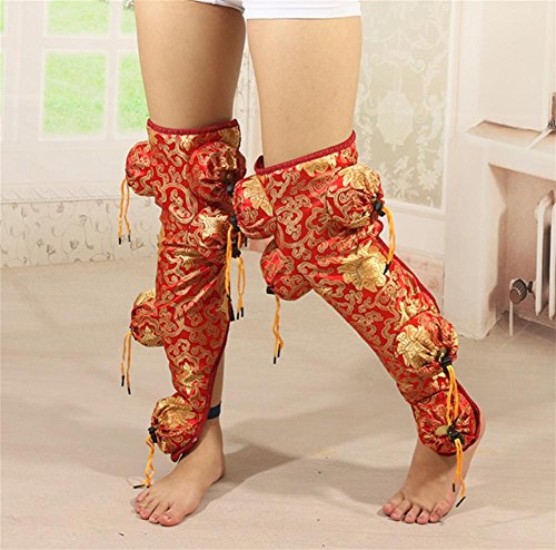 AMYMGLL Moxibustion box two set leg temperature moxibustion device (10 unite cotton set + 10 stainless steel hand-carried moxibustion) with Wormwood Moxa strips