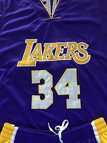 NBA ユニフォーム SHAQ LAKERS 34番 Los Angeles Lakers #34 Shaquille O'Neal Mitchell – Exclusive