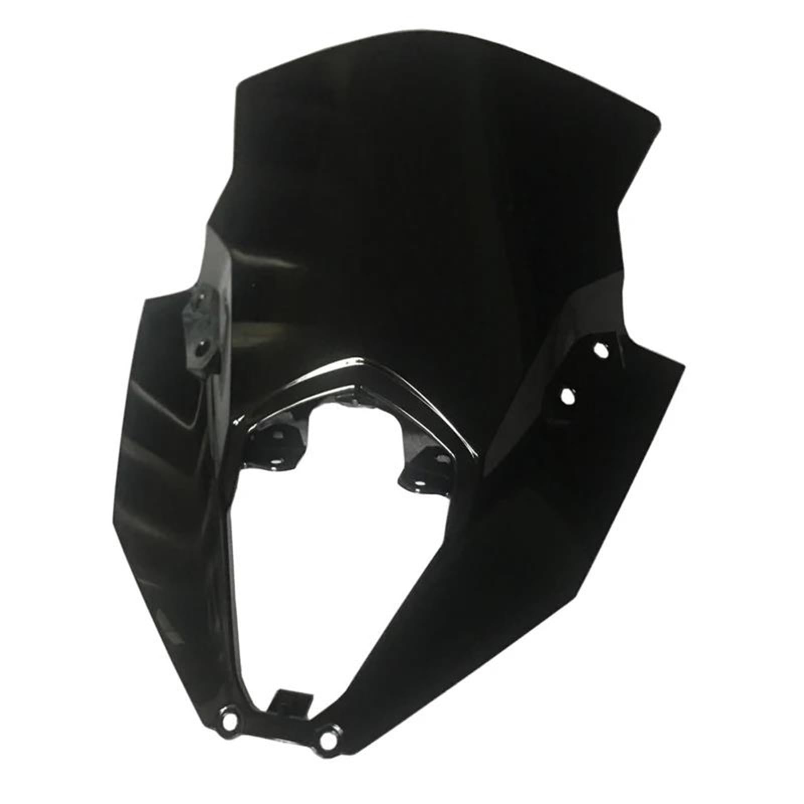 ZYSM Pare-Brise Double Bulle pour Moto, Déflecteur De Vent Et Protection pour pour Ninja 650 EX650 ER-6F ER6F 2020-2023 Avant Déflecteur Vent Motos(Noir)