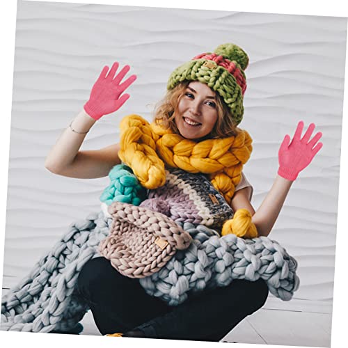 Kids Full Finger Knitted Gloves 24-Pair Set Warm Acrylic Winter Gloves for Boys and Girls Thermal Outdoor3