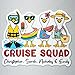 Silly Goose Cruise Door Magnet, Cruise Squad Ship Decor, Custom Family Friend Names, Stateroom Cabin Wall Sign, Carnival Cruiseline Ship