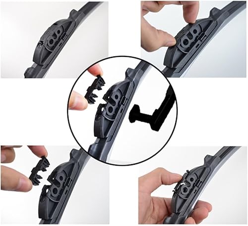 Miniatura 5 de Limpiaparabrisas delantero y trasero de 26 pulgadas, 21 pulgadas, 10 pulgadas, compatible con Renault Scenic 2/Grand Scenic 2 2003-2004