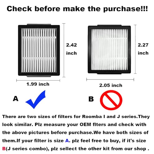 Image of 24PK Replacement Parts Kit Compatible with iRobot Roomba E & I & J Series i1 i3 i4 i5 i6 i7 i8 J7 J5 J6 J8 J9 Plus E5 E6 Vacuum,Including 2 Main Brushes & 10 Filters & 10 Side Brushes