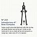 ALVIN Introductory Bow Compass Model 201 Ideal for Geometry Drafting and Engineering Drawing and Architecture Tool - 6