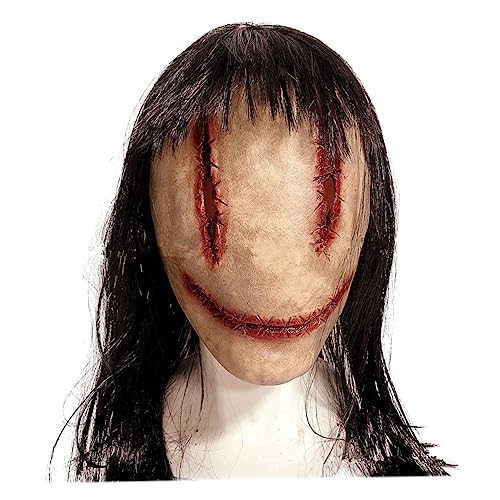 Disfraces de Halloween Terroríficos: Los Más Espeluznantes y Aterradores Hohopeti Máscara Disfraces Para Adultos Hombres Decoración Fantasma Máscara De Látex Máscara De Miedo De Halloween Máscara De Halloween Completa Máscara Facial De Miedo Cara De Halloween