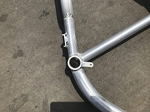 CDHPOWER Bicycle Gas Frame 3.4L w/ Fuel Tank, Built in 3.4L Gas Frame - Brushed Alum-Gas Motorized Bicycle Felt Faker