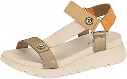 Sandália Feminina Anabela Média Conforto Papete Modare