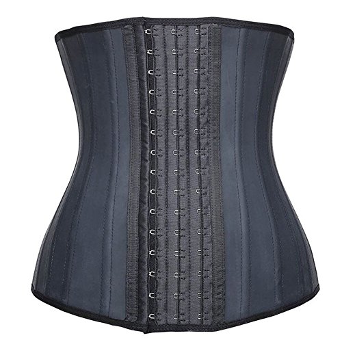 Queenral Serre Taille Femme Bustier Latex Corset Amincissant Waist Trainer