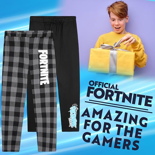 Fortnite Pants for Boys Pack of 2 Comfy Pants Soft Loungewear Boys Outfits Lounge Set Cool Clothes Kids Gifts for Gamers2