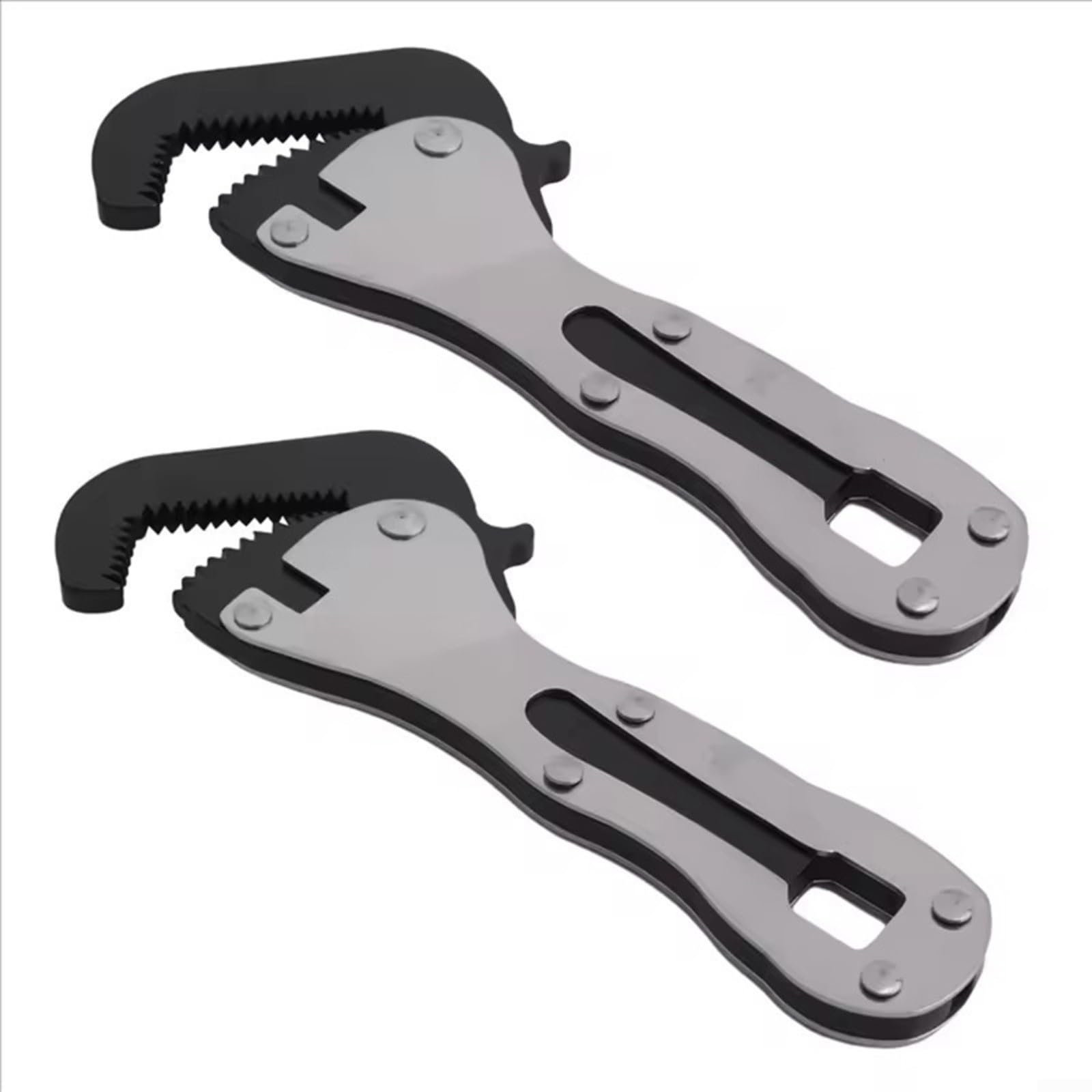 Chiave inglese regolabile compatta mini, strumento in acciaio inox autoregolante per spazi ristretti, cacciavite a bussola da 5/16" a 3/4", portatile per riparazioni domestiche e officine