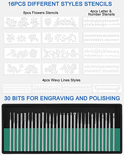Elektrische Gravierstift, Gravierwerkzeugsatz Gravur Gerät USB Mini Gravierstift Mit Gravurzubehör für Schnitzen,Glas,Holz,Metall, Stein, Kunststoff,Keramik,Schmuck,Nägel