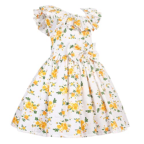 Image of Alina Enterprises Cotton Floral Digital Printed Girl's Frock for Summer