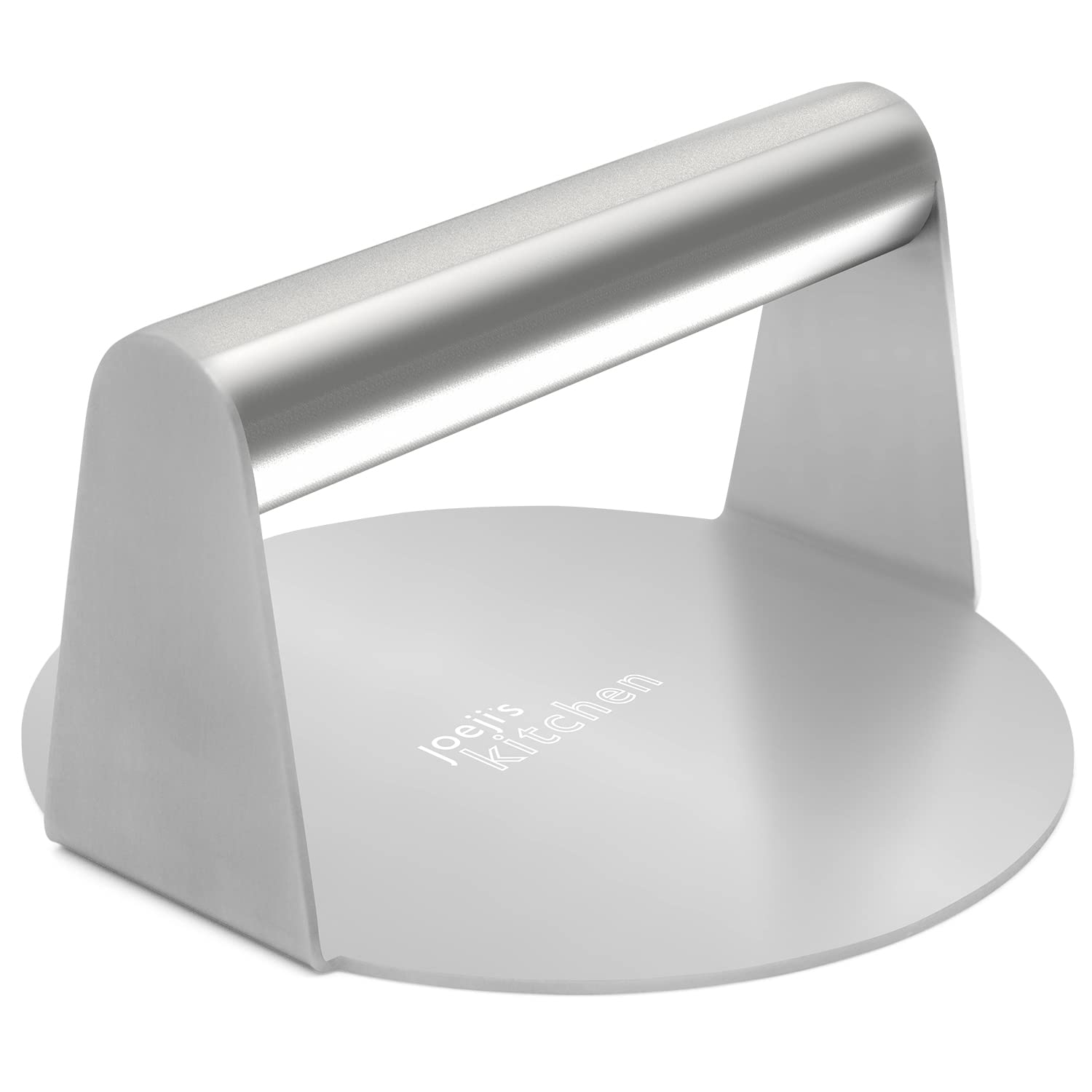 Joeji's Kitchen Joeji's Burger Smasher - Inch Stainless Steel Sandwich Steak Panini Press - Professional Bbq Grill Accessory To Sear With Perfection And Retain Flavour Size 5.5