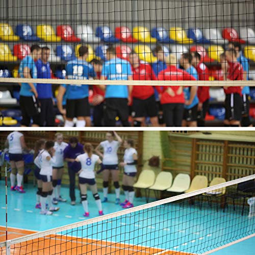 Glodwheat Volleyball Net Replacement Net For Indoor Outdoor Gardens Campus Backyard Sports Beach Swimming Pool Beach Portable Game Standard Size (32 Ft X 3Ft) #TOP5