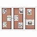 Aarco Products DCC4872-3RW 3-Door Enclosed Bulletin Board - White