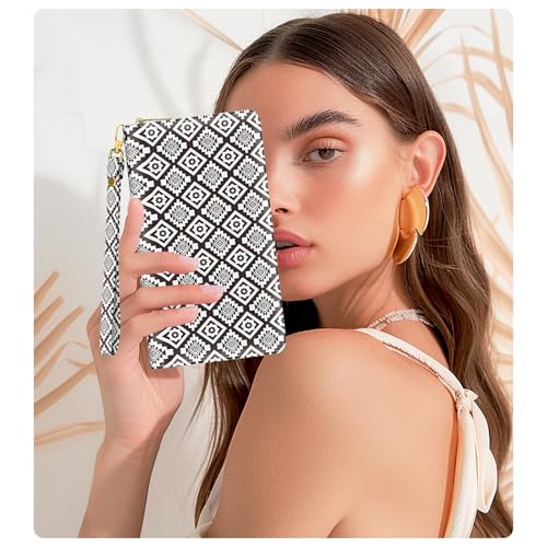 Image of Aiawoxc Womens Wallet, RFID Wristlet Wallets for Women, Ladies Clutch Purses, Large Travel Card Holder with Phone Holder | RFID