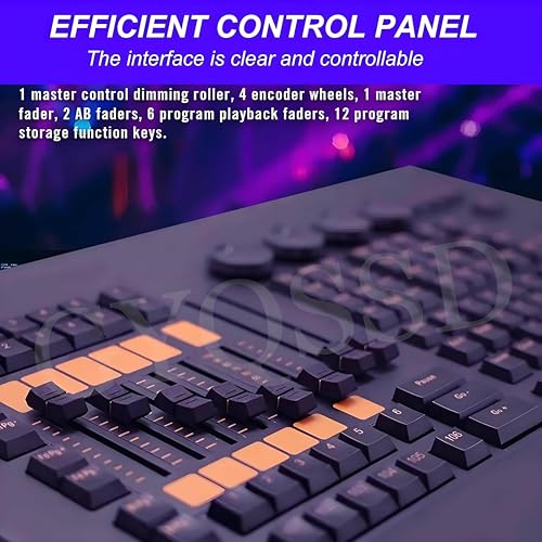 DMX Controller 2040 Canali DMX512 Console Luce per Party DJ Disco Lampada da Palcoscenico con 2 porte di uscita DMX per operazioni di luce a testa mobile