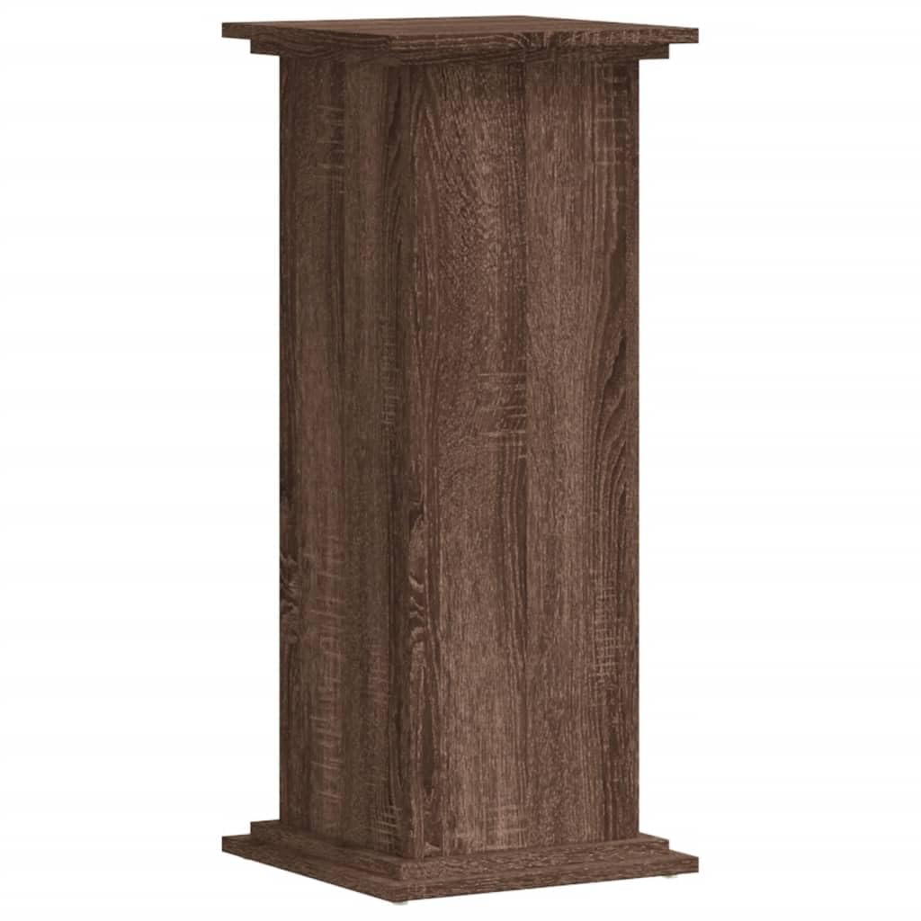Vidaxl Brown Oak Plant Stand, Plant Pot Stand For Indoor Living Room, Plant Holder For Decorative, Flower Stand Flower Pot, Engineered Wood