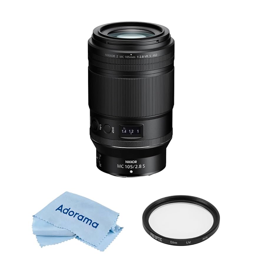 Amazon.com: Nikon NIKKOR Z MC 105mm f/2.8 VR S Lens, Bundle